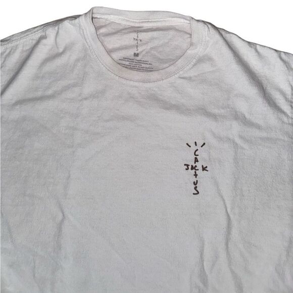 Travis Scott x Cactus Jack Graphic Tee Shirt in White  - Size Medium - Picture 5 of 5